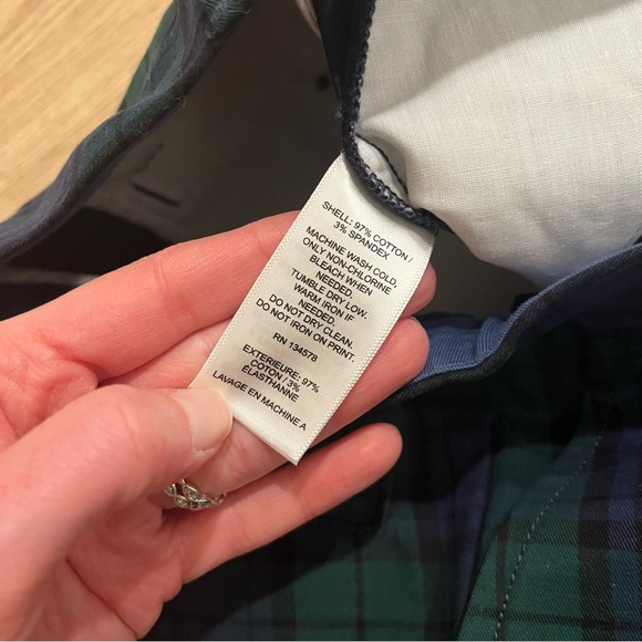 NWT Vineyard Vines Boys Breaker Pants Charleston Green Plaid Size 14 - Picture 5 of 6